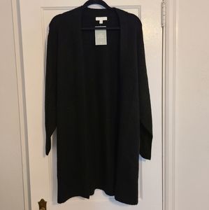 H&M fuzzy black cardigan fits many sizes!